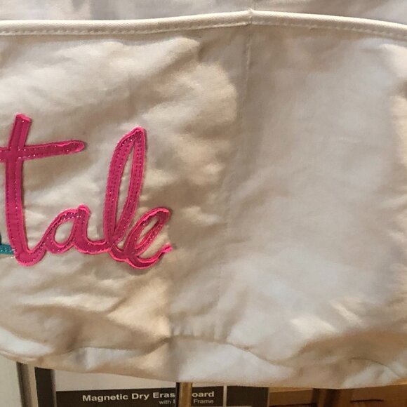 Aeropostale Tote/Bag/Satchel Canvas Raised Letters side pockets - Picture 6 of 7